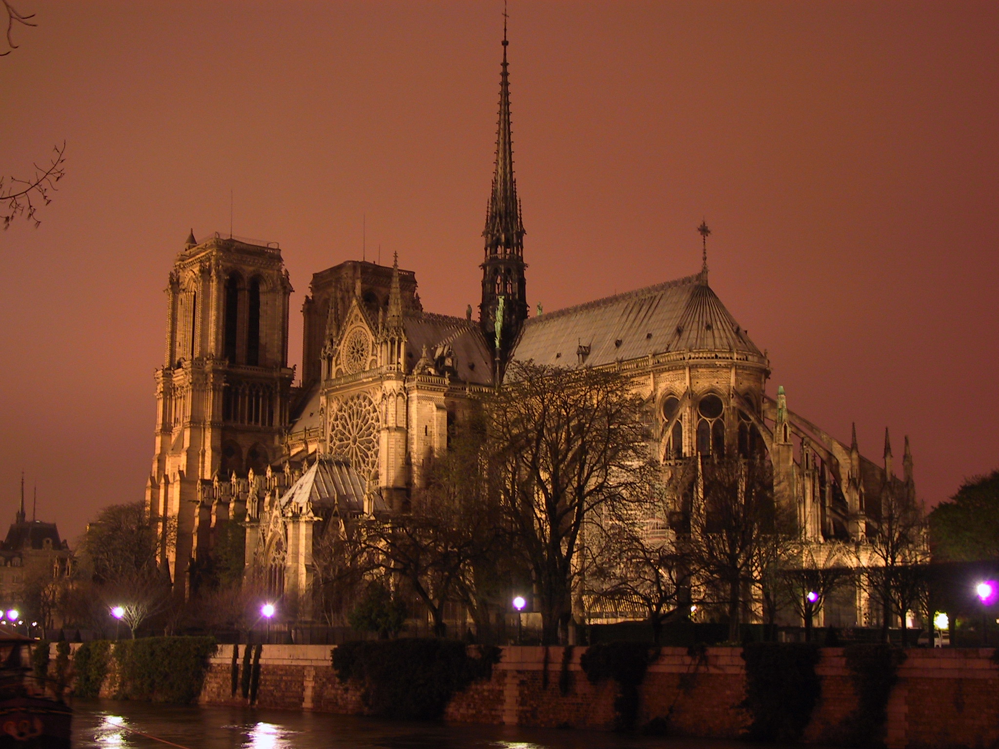 Kathedrale Notre Dame bei Nacht